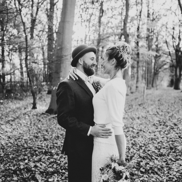 Brautpaar Shooting im Wald