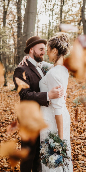 Brautpaar Shooting im Wald