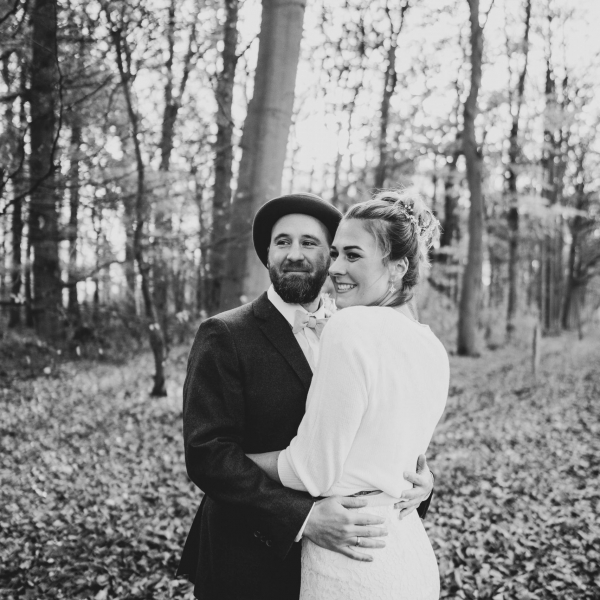 Brautpaar Shooting im Wald