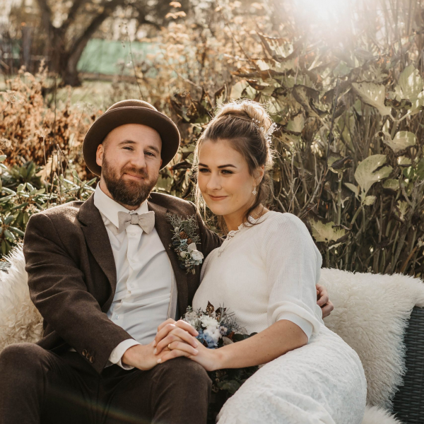 Brautpaar Shooting im Freien