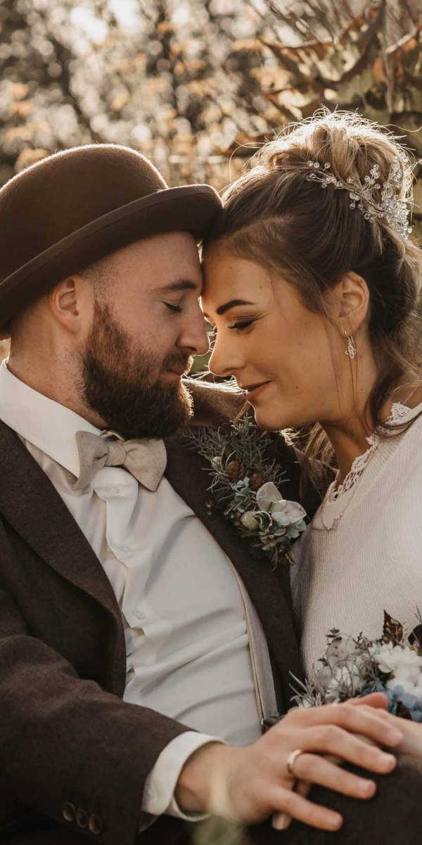 Brautpaar Shooting im Freien