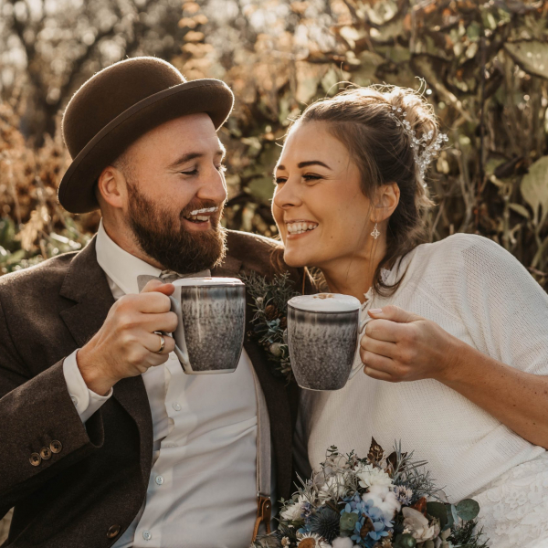 Brautpaar Shooting im Freien