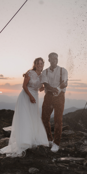 Brautkleid mit Schleppe