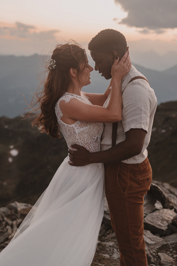 Brautkleid mit Spitze