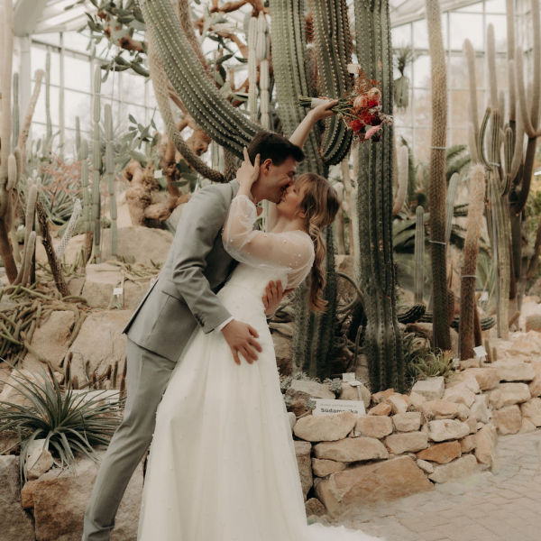 Brautkleid mit Schleppe