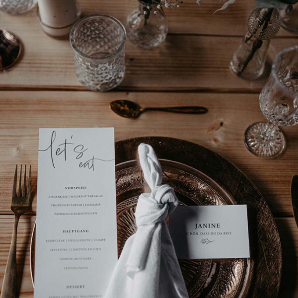 Hochzeitstischdeko