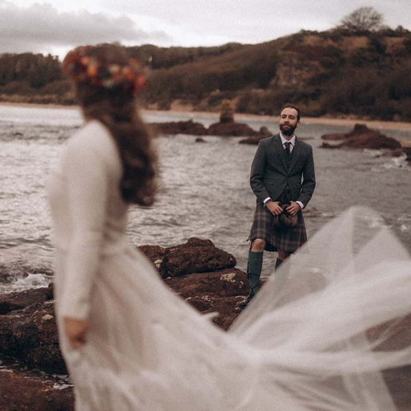 Brautpaar in Schottland