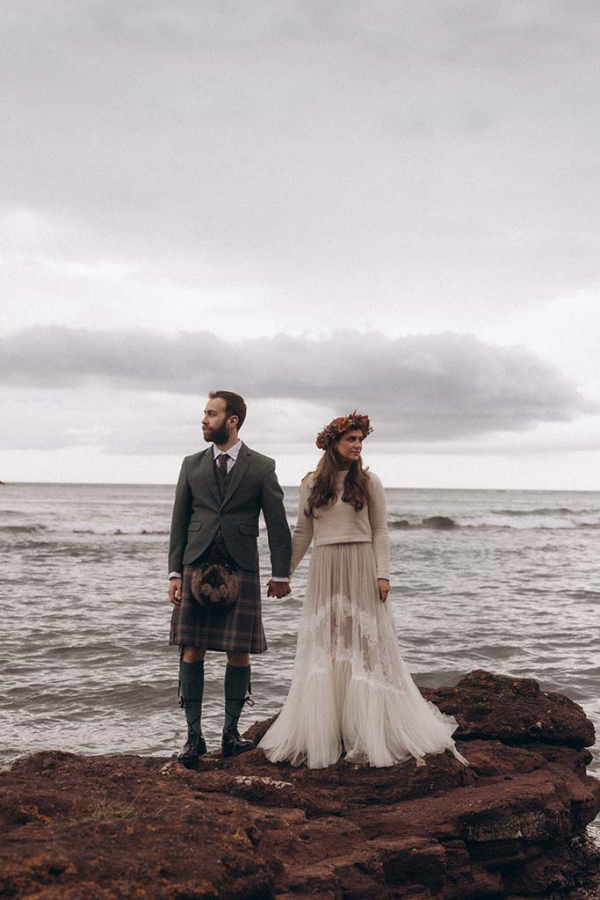 Brautpaar in Schottland