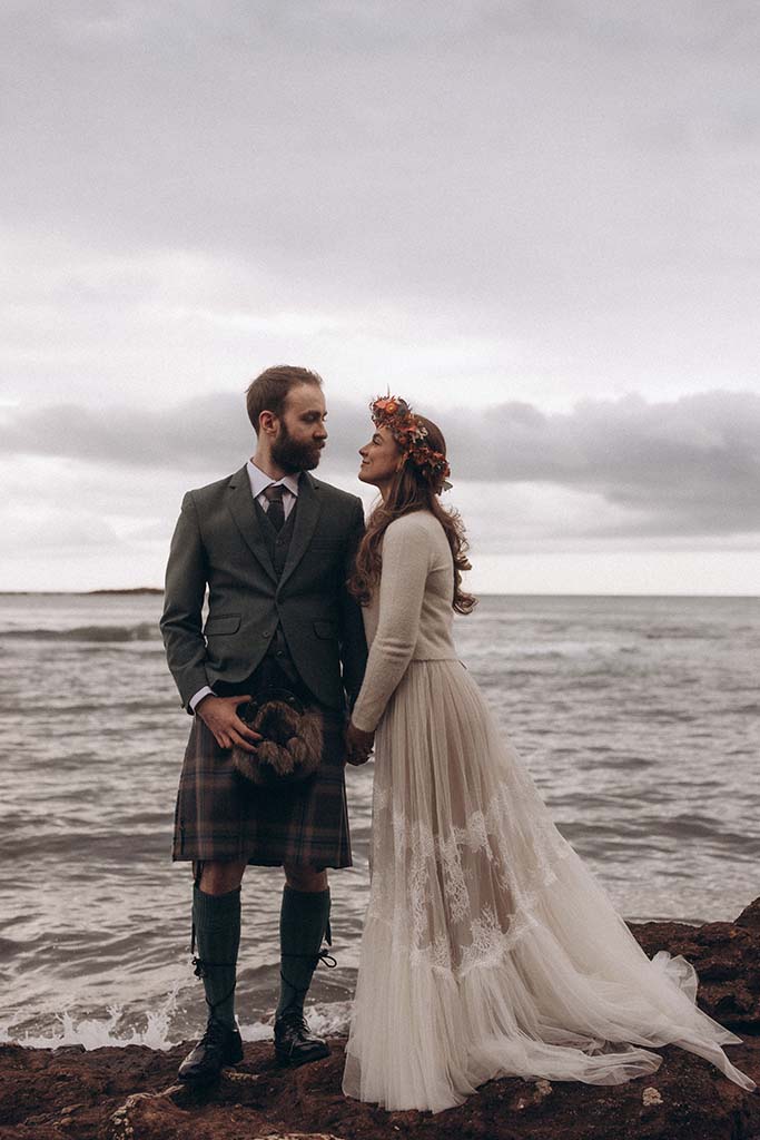 Brautpaar in Schottland