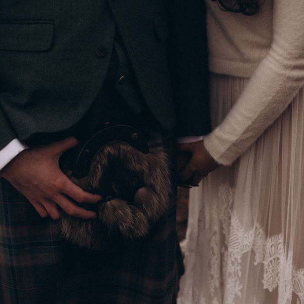 Brautpaar in Schottland