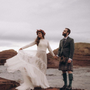 Brautpaar in Schottland