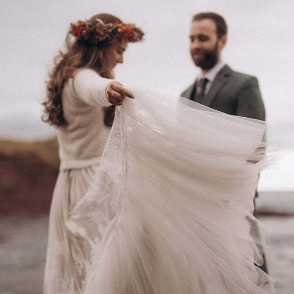 Brautpaar in Schottland