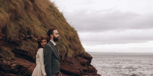 Brautpaar in Schottland