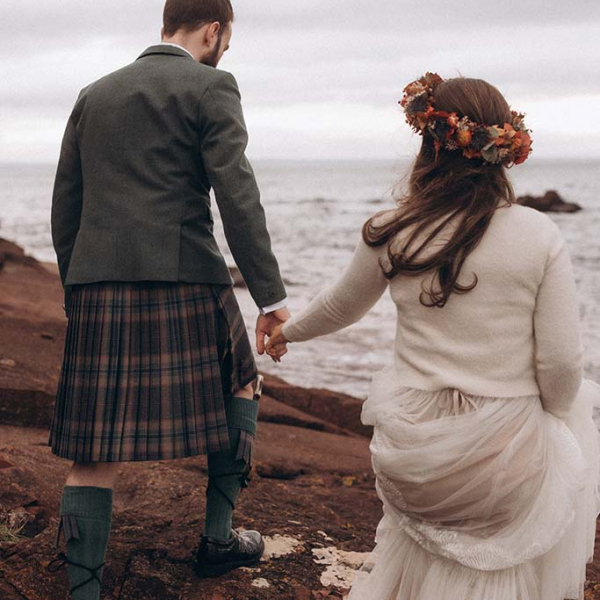 Brautpaar in Schottland