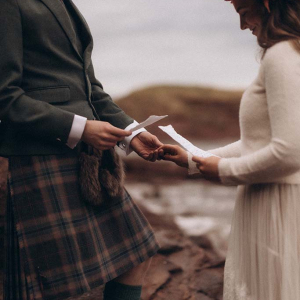 Brautpaar in Schottland