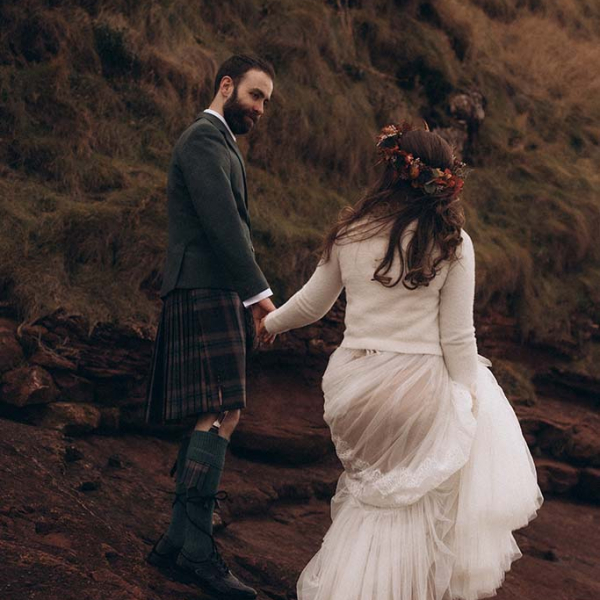 Brautpaar in Schottland