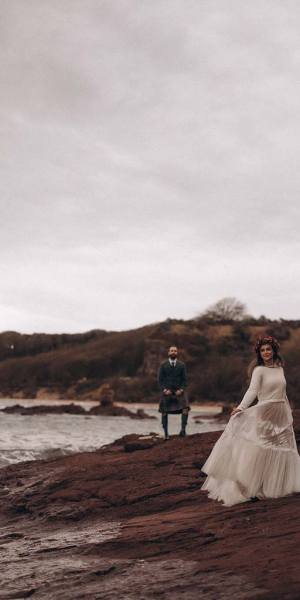 Brautpaar in Schottland